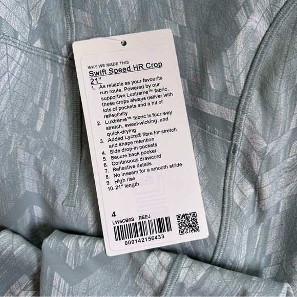 Lululemon Swift Speed High-Rise Crop 21" NWT - Picture 16 of 16